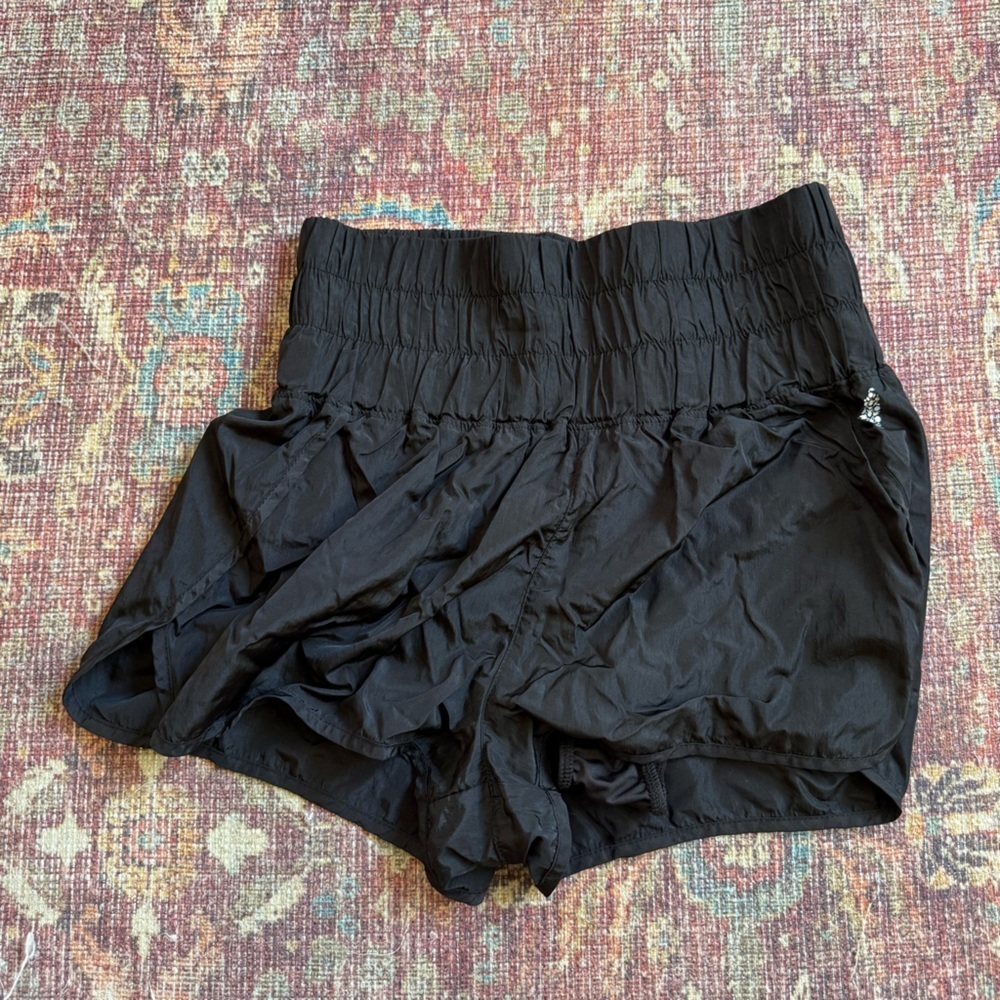 Free People movement Black High-Waisted Shorts size large